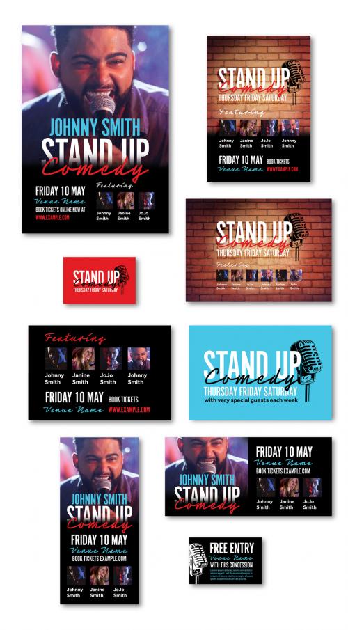 Stand Up Comedy Poster Set - 269253421