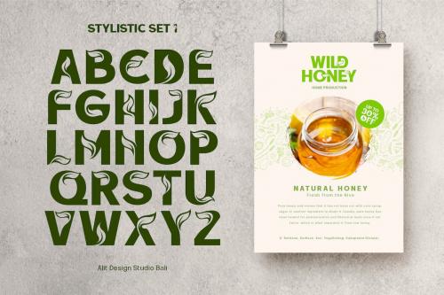 Grow West Nature Typeface