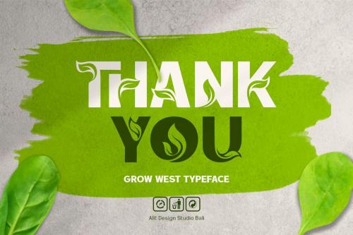 Grow West Nature Typeface