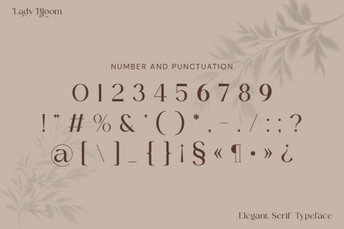 Lady Bloom Serif Font