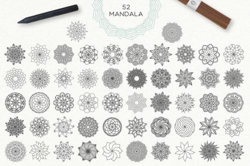 Mandala Vector Illustrations Icon Collection