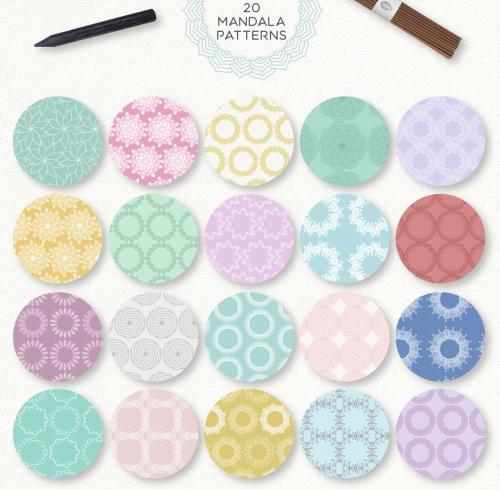 Mandala Vector Illustrations Icon Collection