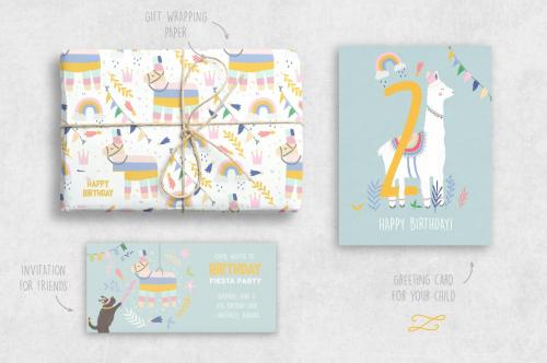 Cute Animals Collection Llama Unicorn Decor