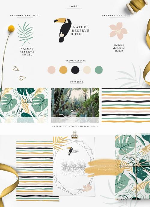 Tropic Paradise Vector Birds Florals Collection