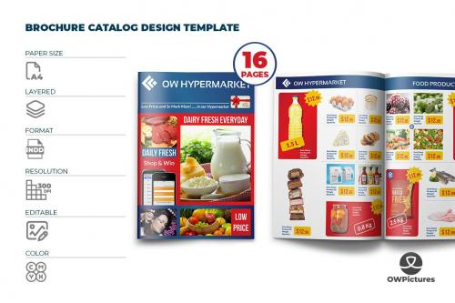 Supermarket Catalog Brochure Template