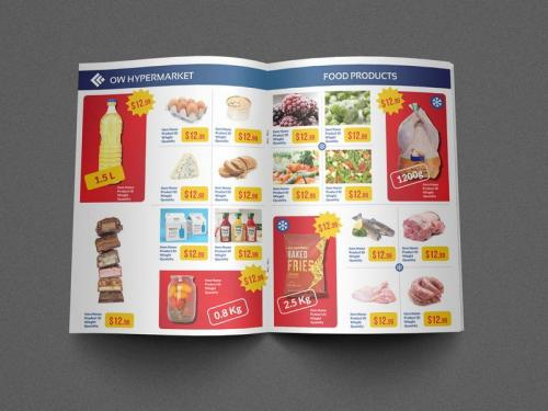 Supermarket Catalog Brochure Template