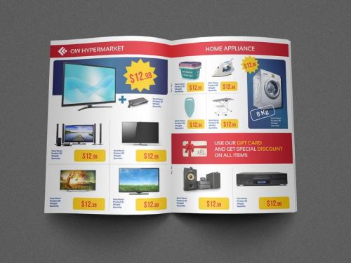 Supermarket Catalog Brochure Template