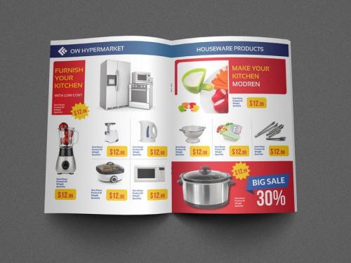 Supermarket Catalog Brochure Template