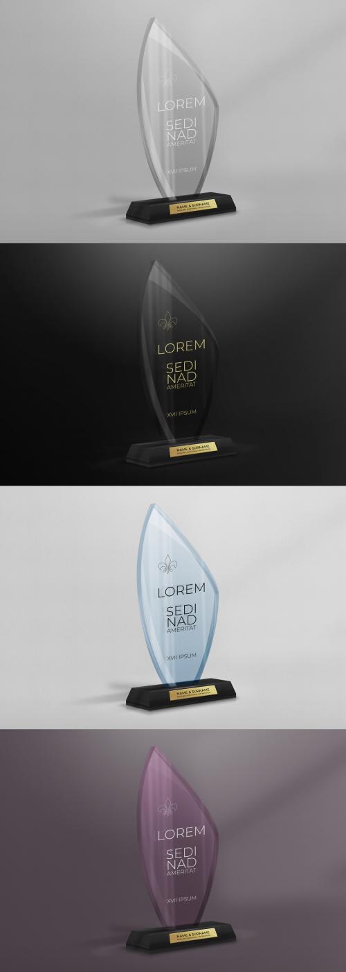 Etched Glass Trophy Award Mockup - 270281978