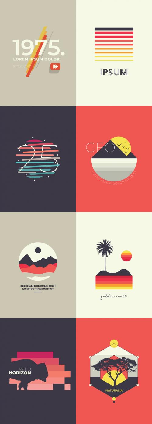 Multicolored Icon Set with Outdoor Imagery - 270439616