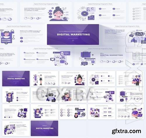 Digital Marketing PowerPoint Presentation D5T67N9