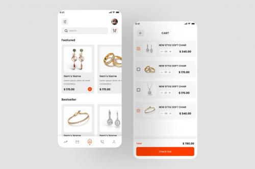 Jewelry Store Mobile App UI Kit