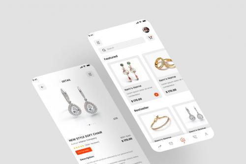 Jewelry Store Mobile App UI Kit