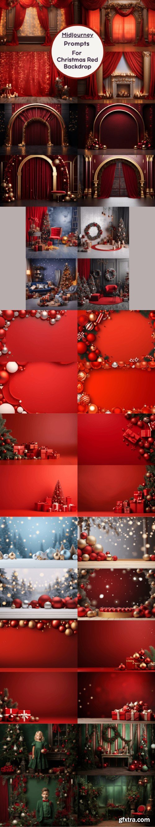 Christmas Red Backdrop