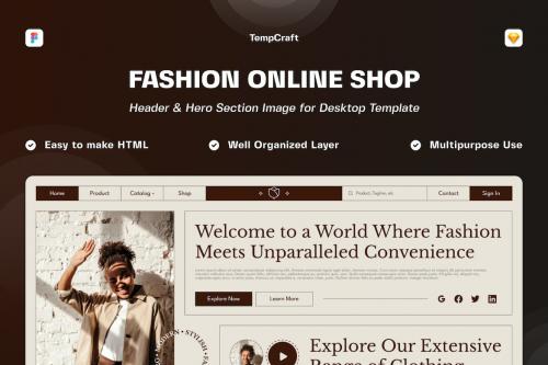 Flospark - Fashion Online Shop Hero Section