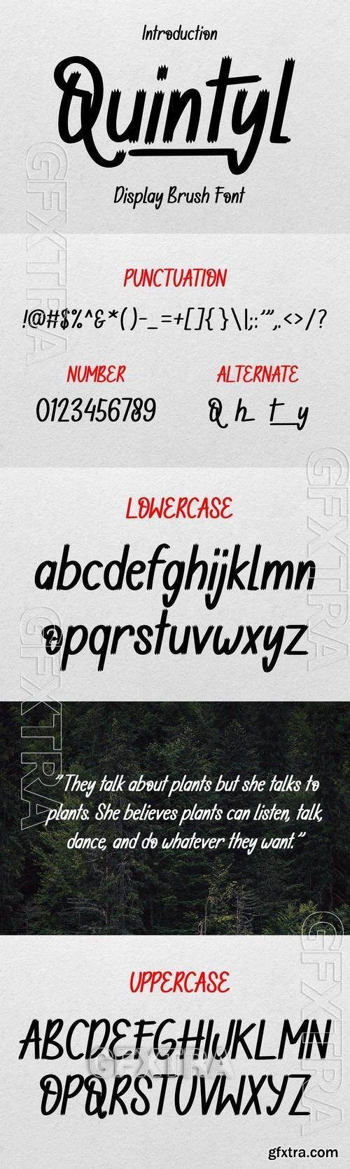 Quintyl - Brush Font N7XZ9E7