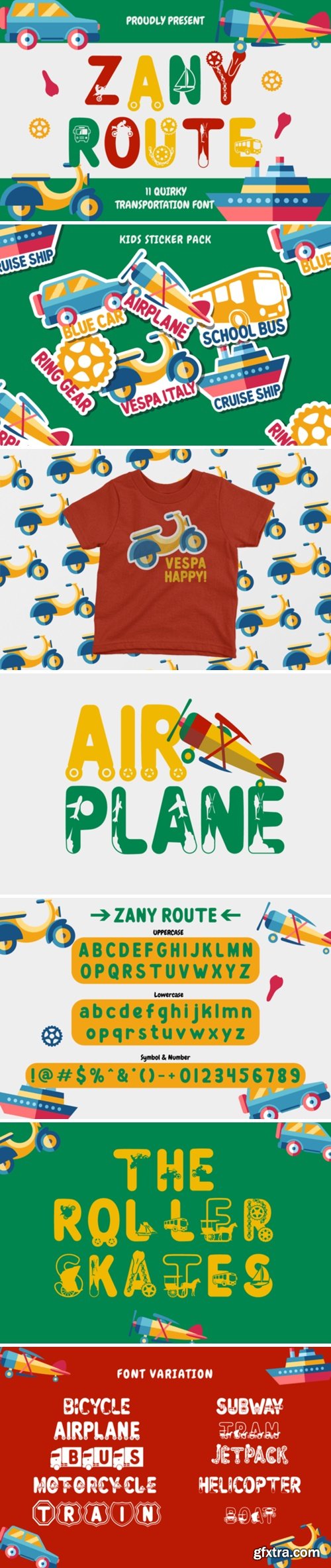 Zany Route Font