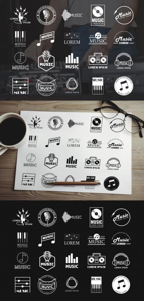 Music-Themed Logo Set - 271808686