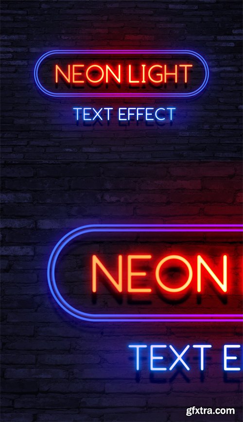 Neon Light Text Effect for Photoshop