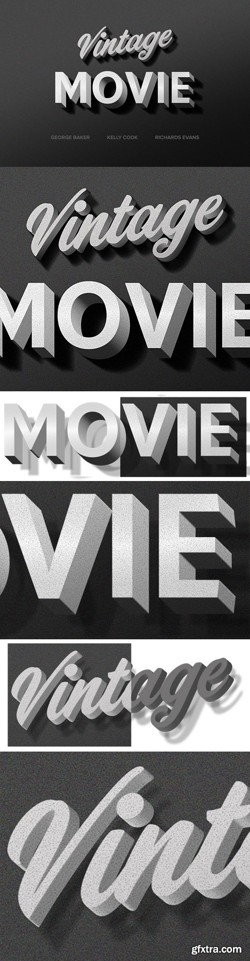 Vintage Movie Photoshop Text Effect