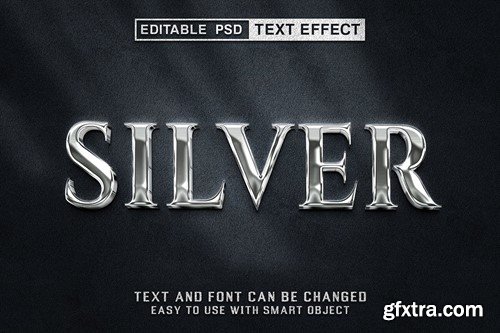 Silver Editable Psd Text Effect 4V6UDFP