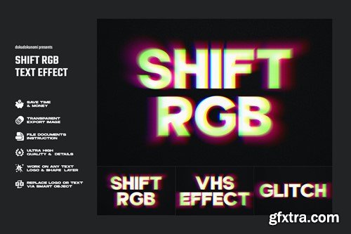 Shift RGB Glitch Text Effect 5753MJP