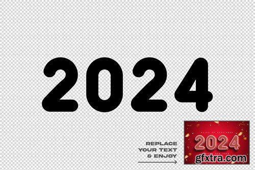 New Year 2024 Cake Text Effect Layer Style S4DMXN8