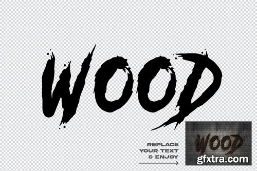 Burn Wood Editable Text Effect F3YFC3S