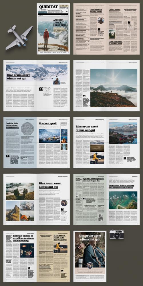 Outdoor and Travel Magazine Layout - 272520404