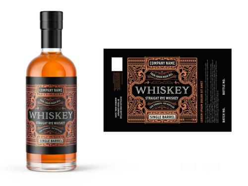 Vintage Whiskey Label Layout - 273033495