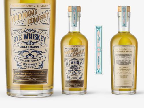 Vintage Whiskey Label Layout - 273033523