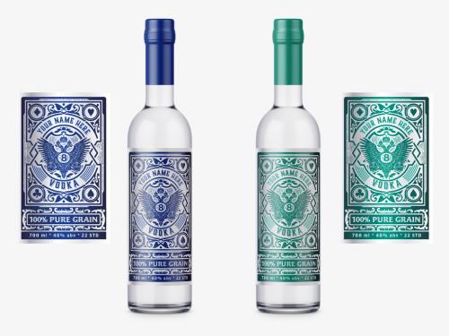 Vintage Vodka Label Layout - 273033540