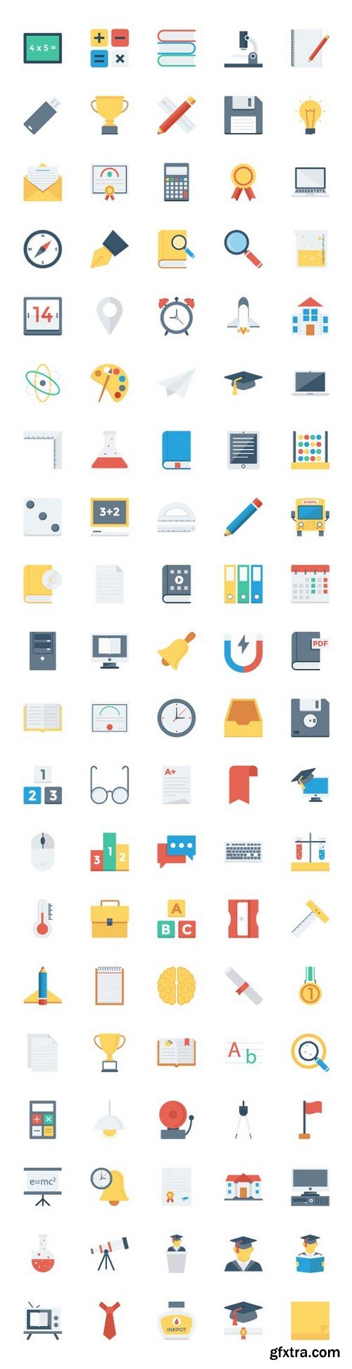 Educational 1200 Icons Bundle Pack