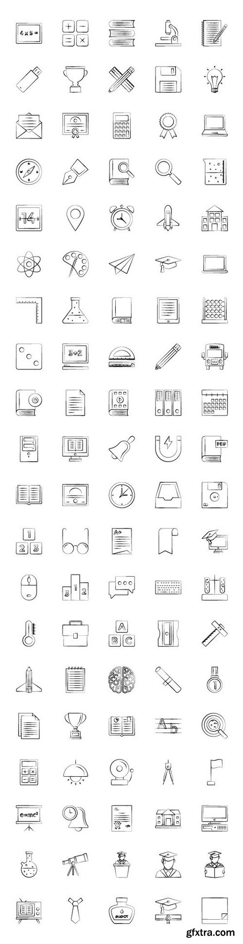 Educational 1200 Icons Bundle Pack