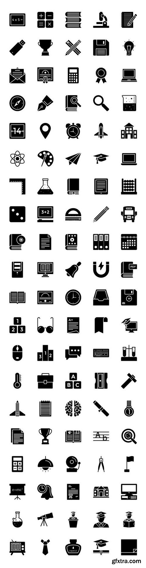 Educational 1200 Icons Bundle Pack