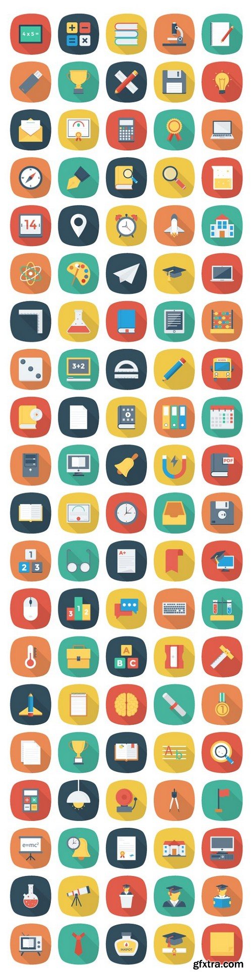 Educational 1200 Icons Bundle Pack