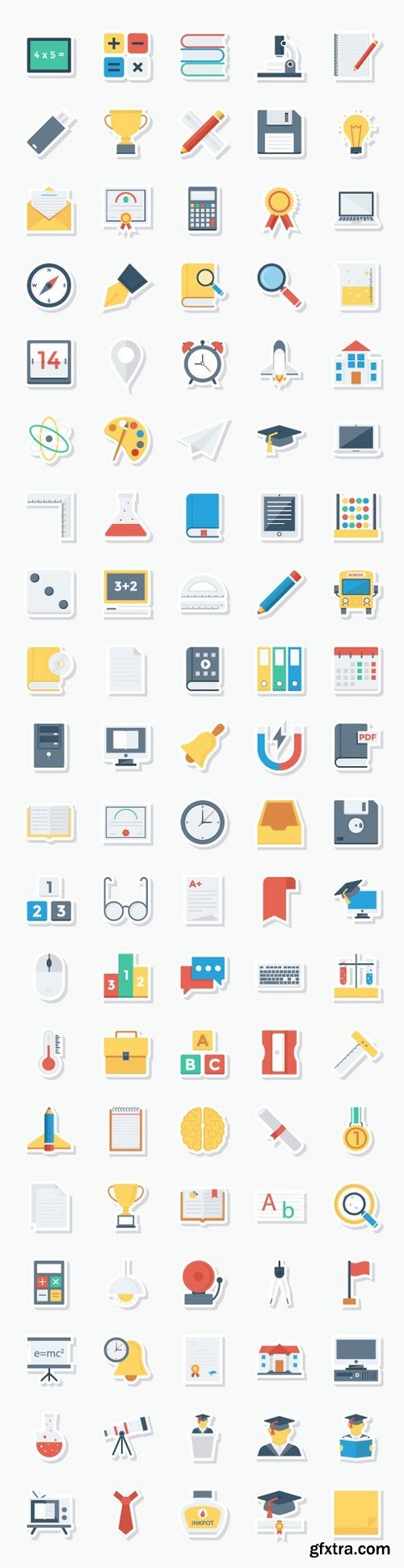 Educational 1200 Icons Bundle Pack