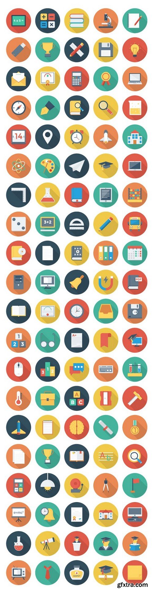 Educational 1200 Icons Bundle Pack