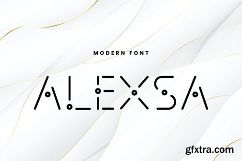 Alexsa - Futuristic Technology Display Font 9DV2C7W