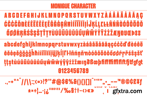 Monigue - Condensed Sans Font WRZJTC2