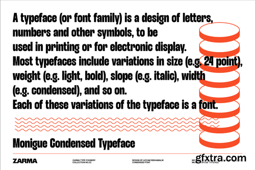 Monigue - Condensed Sans Font WRZJTC2