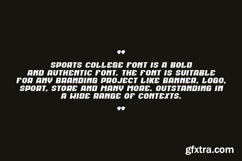 Sports College - Font Duo NHRFFBT