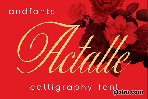 Actalle Calligraphy Font WCXN26F