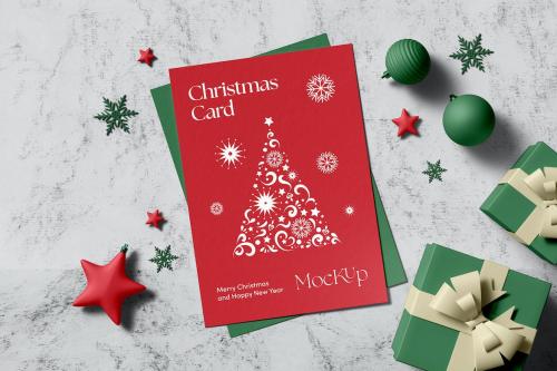 Christmas Card Mock-up