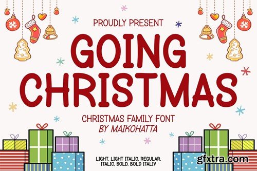 Going Christmas - Christmas Family Font HJT66KF