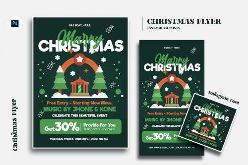 Stollen Christmas Day Flyer Template