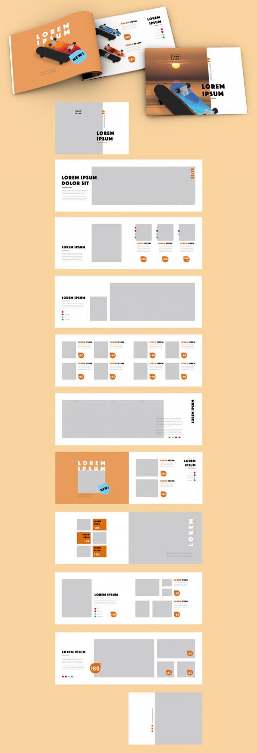 Orange Product Catalog Layout - 274072655