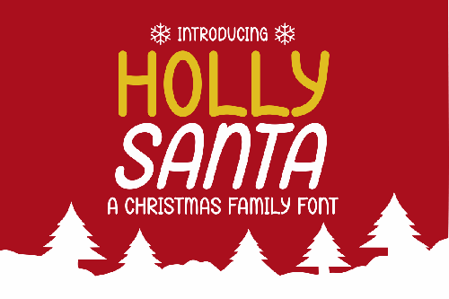 Holly Santa - Christmas Family Font