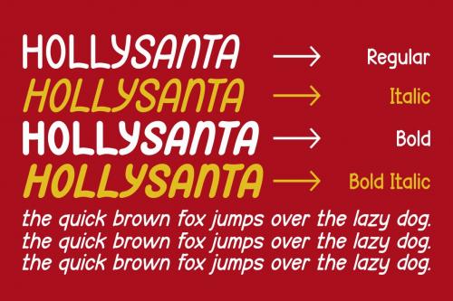 Holly Santa - Christmas Family Font