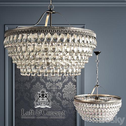 Chandelier Clarissa Glass Drop Petite Round Chandelier